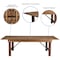 Flash Furniture Rectangle Antique Farm Table, Wood Top, Wood Grain XA-FARM-13-GG - alternate 8